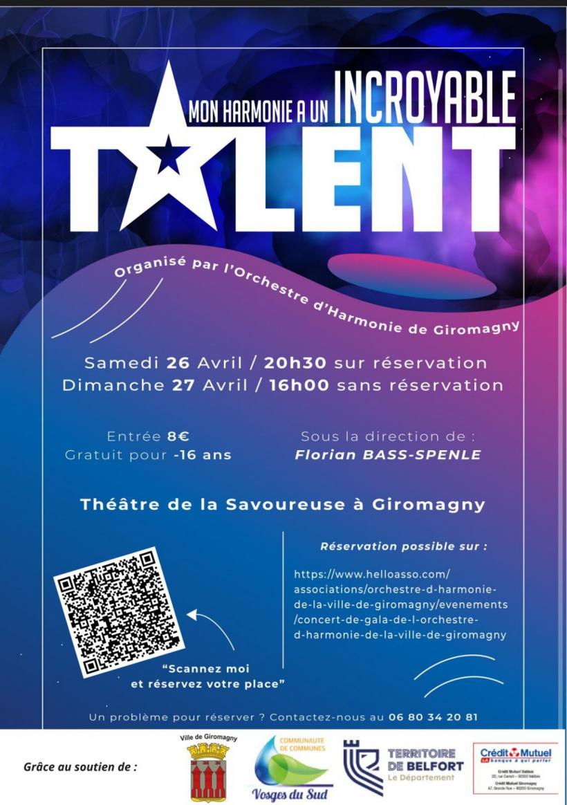 Mon harmonie a un incroyable talent