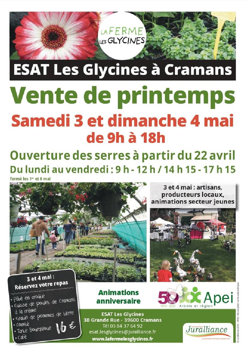 Portes ouvertes - vente de fleurs de l'ESAT