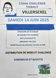 P�tanque : 11�me Challenge THIBAUT
