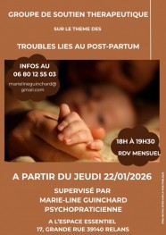 Groupe de soutien : troubles li�s au post-partum