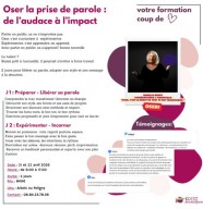 Oser la prise de parole : de l'audace � l'impact