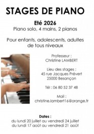 Stage de piano
