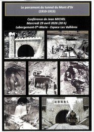 Conf�rence : le percement du tunnel du Mont d'Or (1910-1915)