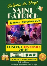 Saint Patrick avec les Snails