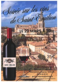 Soir�e sur les vins de Saint-�milion