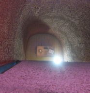 Visite de la coque (toit) de la chapelle Le Corbusier