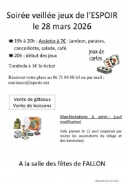 Soir�e veill�e jeux