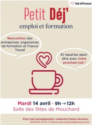 Petit d�j' emploi et formation