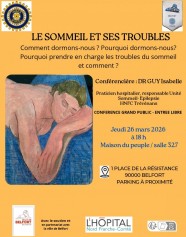 Conf�rence : Le SOMMEIL et ses troubles