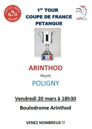 p�tanque : 1er tour de la coupe de France