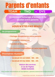 Groupe de paroles pour TDAH, DYS, TND