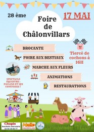 Foire avec Brocante, March� aux Fleurs, March� aux Bestiaux