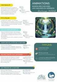 Animations aux CASCADES DU H�RISSON