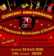 70 ans de l'Harmonie Municipale d'Ornans