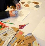Atelier : Tableau en papiers d�chir�s