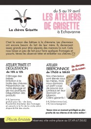 Ateliers � la ch�vrerie