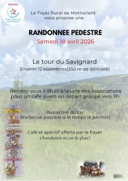 Randonn�e p�destre : tour du Savignard