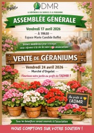 Vente de g�raniums
