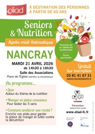 Atelier SENIORS & NUTRITION