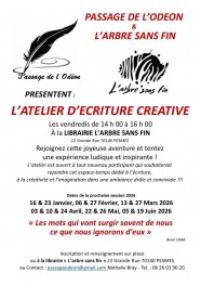 Atelier d'�criture cr�ative