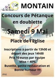 CONCOURS DE P�TANQUE