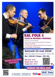 Bal folk + stage de musique d'ensemble
