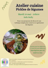 Atelier cuisine : Pickles de l�gumes