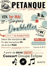 Concours P�tanque & Concert Groupe Eclip's