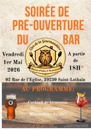 Soir�e de pr�-ouverture du bar