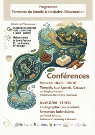 Conf�rence d�gustation sur des produits ferment�s Indon�siens