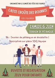 Tournoi de p�tanque : Casse-cro�te des Bourris