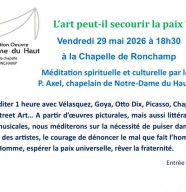 L'art peut-il secourir la paix ?