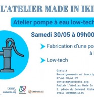 Atelier low-tech pompe � eau