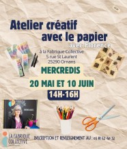 Atelier cr�atif avec le papier