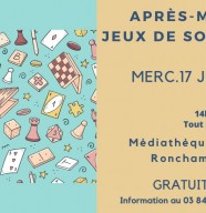 Apr�s-midi Jeux de soci�t�