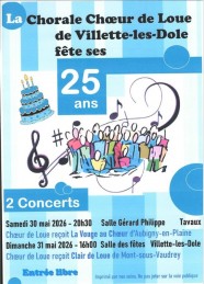 La chorale Choeur de Loue f�te des 25 ans
