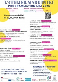 Programmation ateliers Fablab