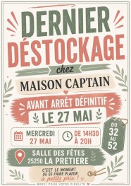 Dernier d�stockage chez Maison Captain