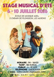 stage musical d'�t�