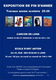 Exposition de fin d'ann�e �cole d'art ARTEM