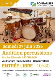 Audition percussions