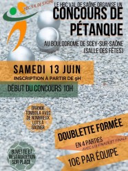 Tournoi de p�tanque