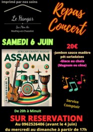 Repas concert avec le groupe ASSAMAN