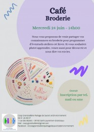 Caf� broderie