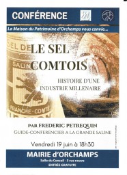 Conf�rence : Le sel Comtois