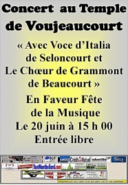 Voce d'Italia et le choeur de Grammont