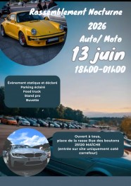 Rassemblement nocturne Auto et Moto