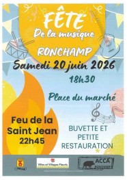 F�te de la Musique et feu de la Saint Jean