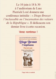 Conf�rence : Diego Brosset l'inclassable