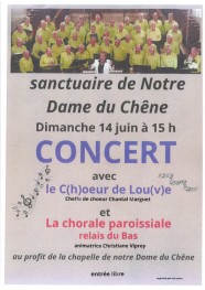 LE C(H)OEUR DE LOU(V)E ET LA CHORALE PAROISSIALE RELAIS DU BAS